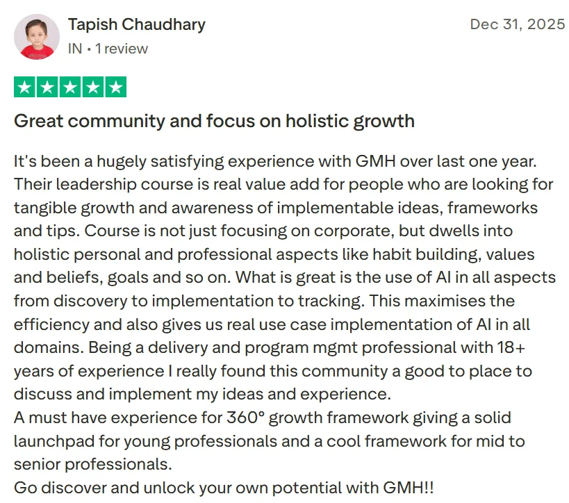 Original message from Tapish Chaudhary